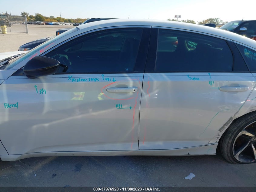 VIN 1HGCV1F45MA093159 2021 HONDA ACCORD SPORT SE
