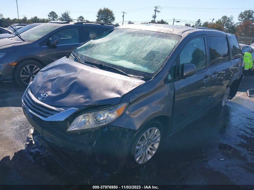 2015 TOYOTA SIENNA XLE 8 PASSENGER - 5TDYK3DC6FS598894