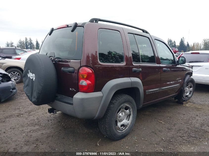 1J4GL48K24W135769 2004 JEEP LIBERTY SPORTphoto 4