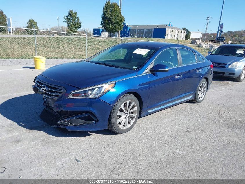 2015 HYUNDAI SONATA 2.4L SPORT - 5NPE34AF1FH230276