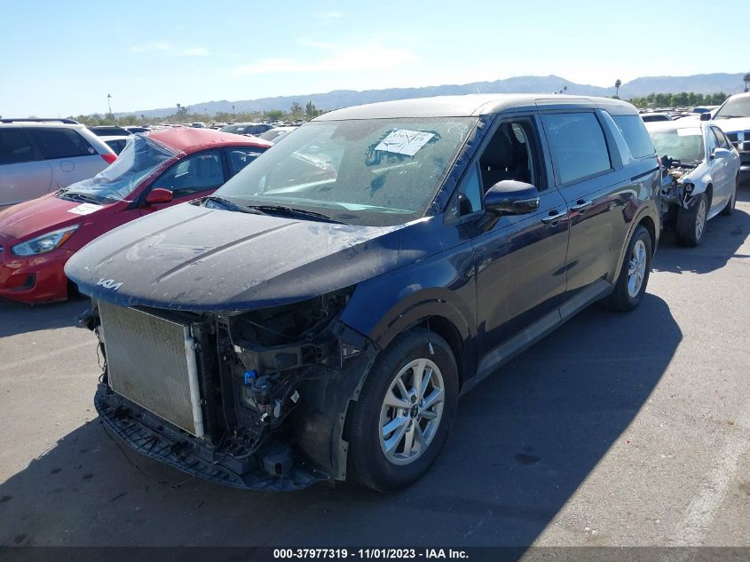 2022 KIA CARNIVAL MPV LX SEAT PACKAGE KNDNB4H33N6127125