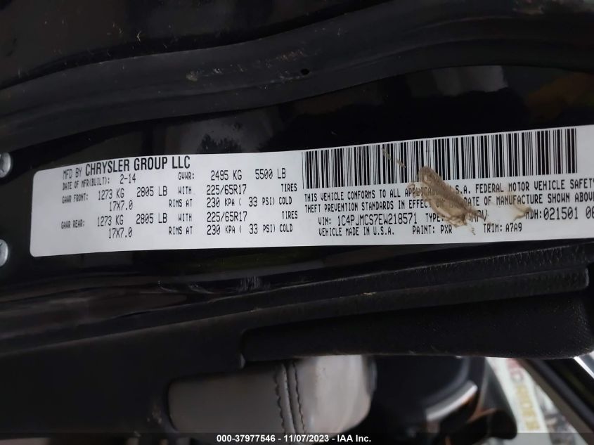 2014 JEEP CHEROKEE LATITUDE - 1C4PJMCS7EW218571