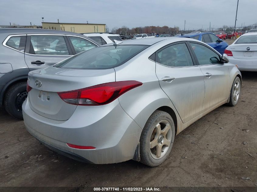 2016 HYUNDAI ELANTRA VALUE EDITION - 5NPDH4AE9GH796336