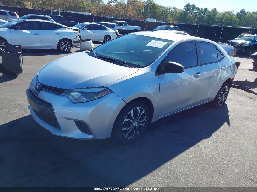 2016 TOYOTA COROLLA LE - 2T1BURHE1GC502288