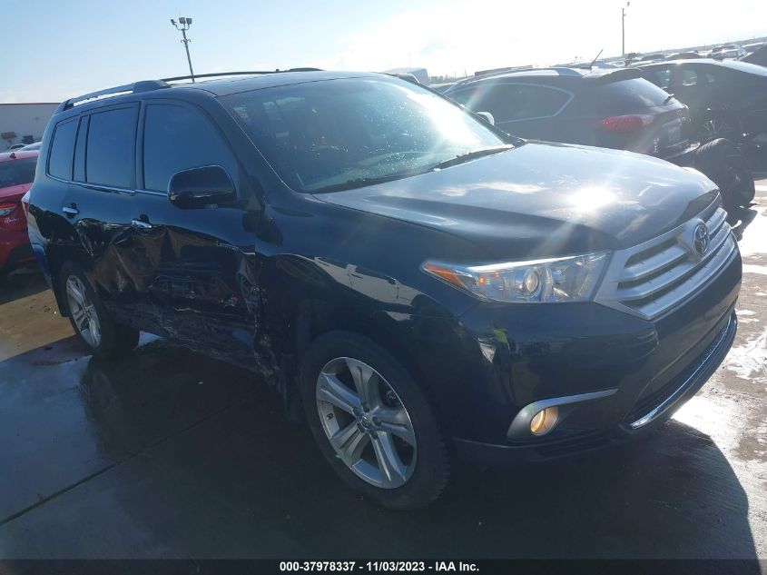 2013 TOYOTA HIGHLANDER LIMITED V6 - 5TDYK3EH5DS136916