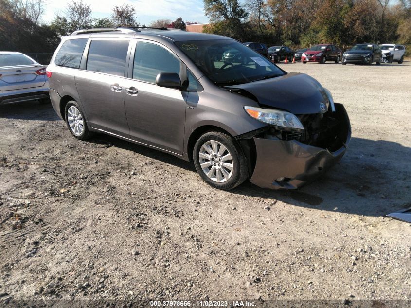 2016 TOYOTA SIENNA XLE/LIMITED - 5TDDK3DCXGS135687
