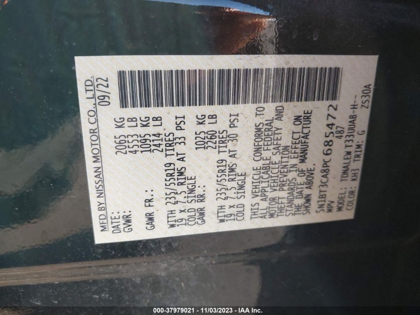 2023 NISSAN ROGUE SL - 5N1BT3CA8PC685472