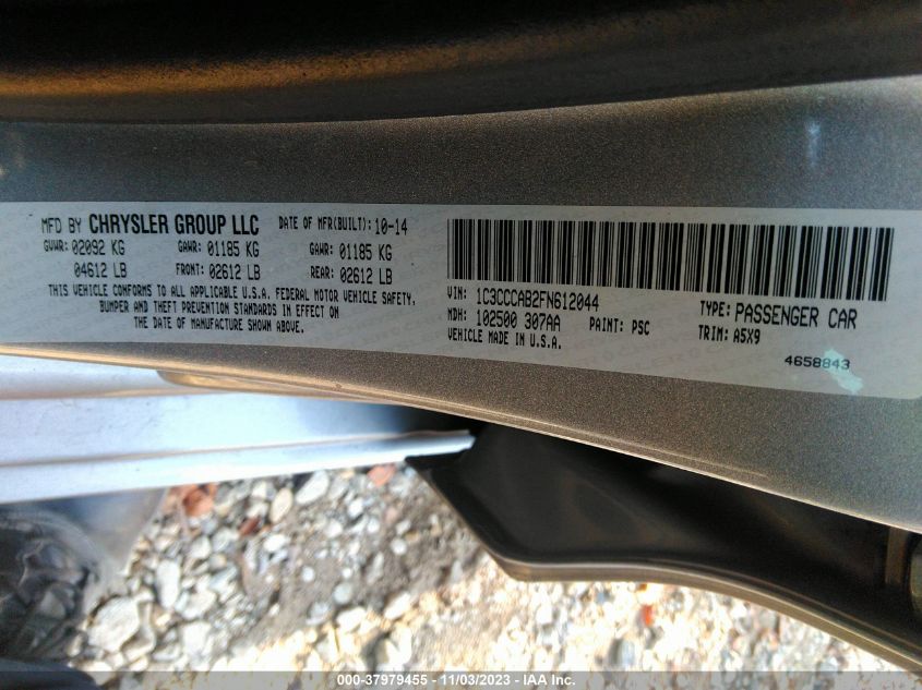 2015 CHRYSLER 200 LIMITED - 1C3CCCAB2FN612044