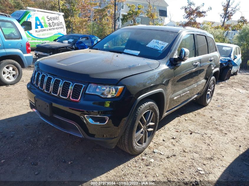 VIN 1C4RJEBG7MC629545 2021 JEEP GRAND CHEROKEE LIMITED