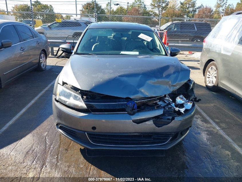 2013 VOLKSWAGEN JETTA HYBRID SE 3VW637AJ2DM295927