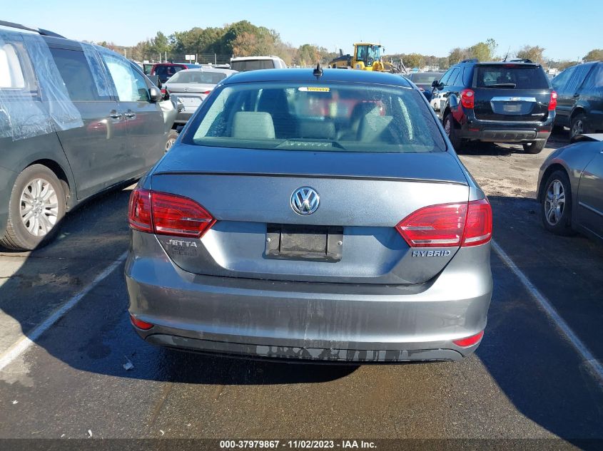 2013 VOLKSWAGEN JETTA HYBRID SE 3VW637AJ2DM295927