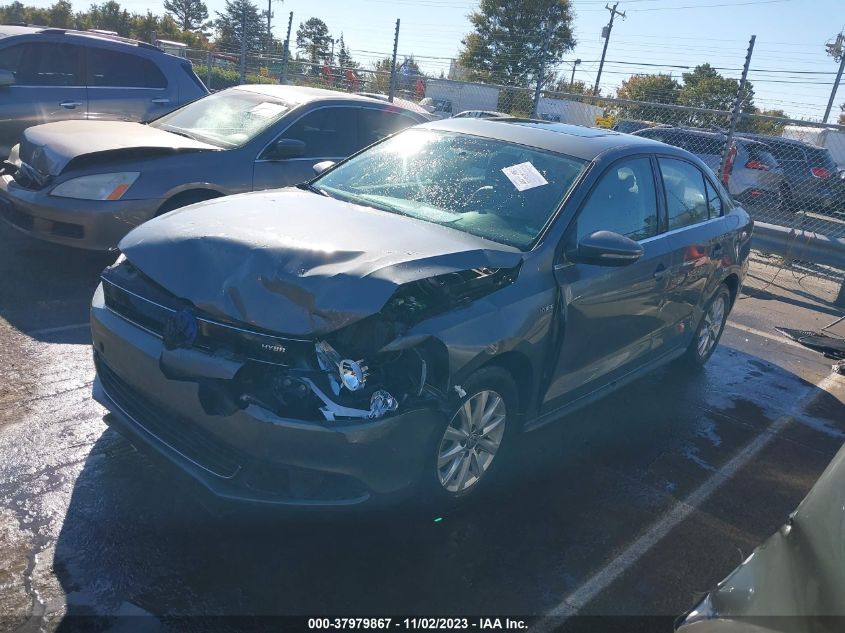 2013 VOLKSWAGEN JETTA HYBRID SE 3VW637AJ2DM295927