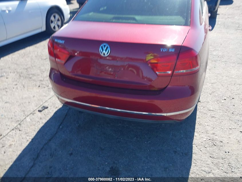 2015 VOLKSWAGEN PASSAT 2.0L TDI SE - 1VWBV7A30FC026601