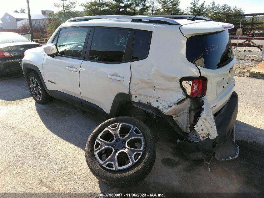 VIN ZACCJBDB4HPE54954 2017 JEEP RENEGADE LIMITED 4X4