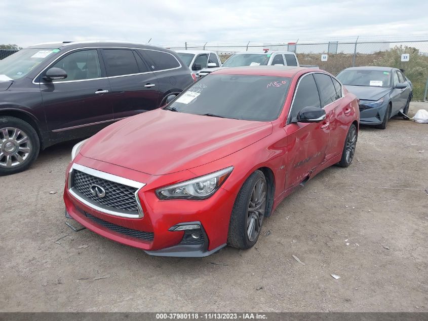 JN1FV7AP1KM760811 Infiniti Q50 RED SPORT 400 2