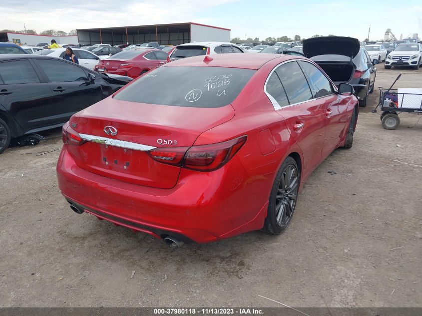 JN1FV7AP1KM760811 Infiniti Q50 RED SPORT 400 4