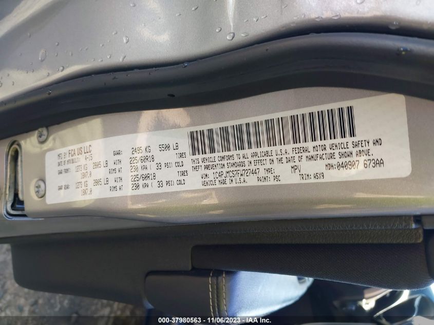 2015 JEEP CHEROKEE LATITUDE - 1C4PJMCS7FW727447