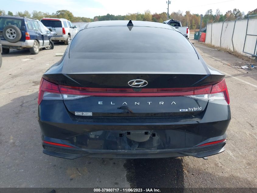 2023 HYUNDAI ELANTRA HYBRID BLUE - KMHLM4AJ3PU069361