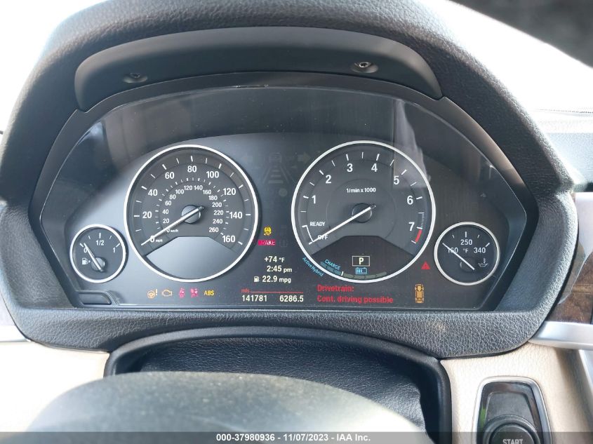 2013 BMW 3 SERIES ACTIVEHYBRID 3 - WBA3F9C54DF145131