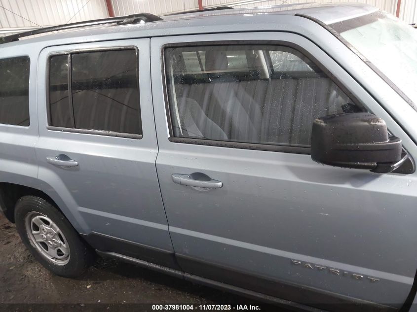 2013 JEEP PATRIOT SPORT - 1C4NJPBA8DD229607