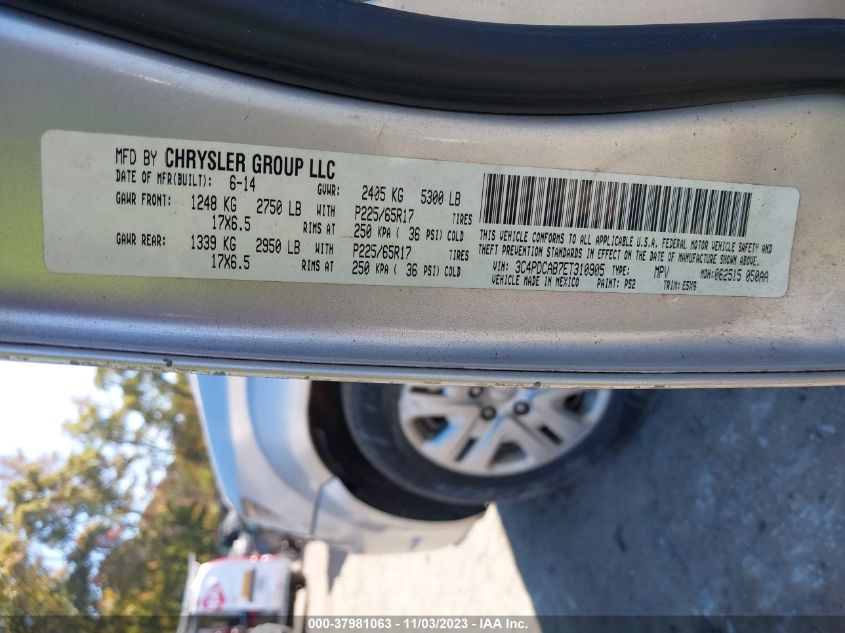 2014 DODGE JOURNEY AMERICAN VALUE PKG - 3C4PDCAB7ET310905