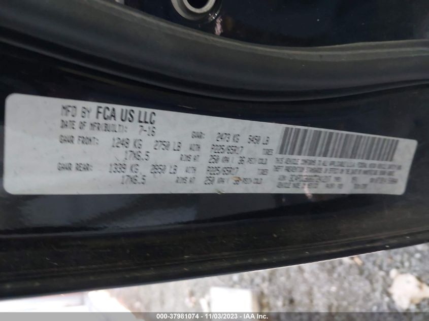 2016 DODGE JOURNEY SXT - 3C4PDCBG6GT241217