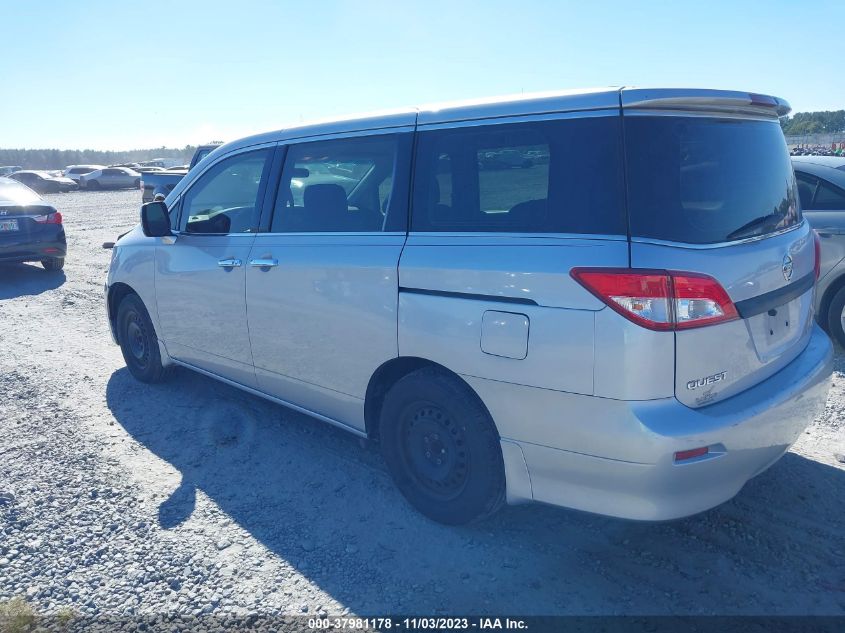 2014 NISSAN QUEST S - JN8AE2KP6E9107556