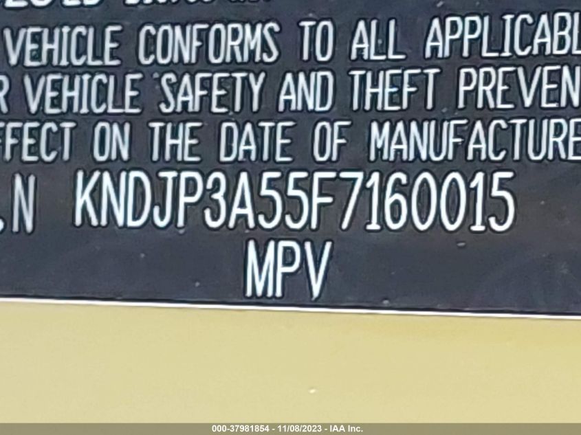 2015 KIA SOUL + - KNDJP3A55F7160015