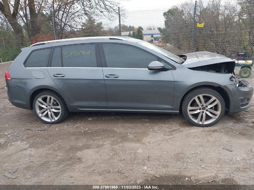 2015 VOLKSWAGEN GOLF SPORTWAGEN TDI SEL 4-DOOR - 3VWCA7AU9FM504084