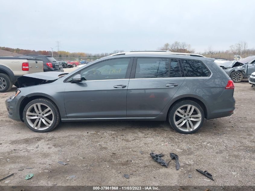 2015 VOLKSWAGEN GOLF SPORTWAGEN TDI SEL 4-DOOR - 3VWCA7AU9FM504084
