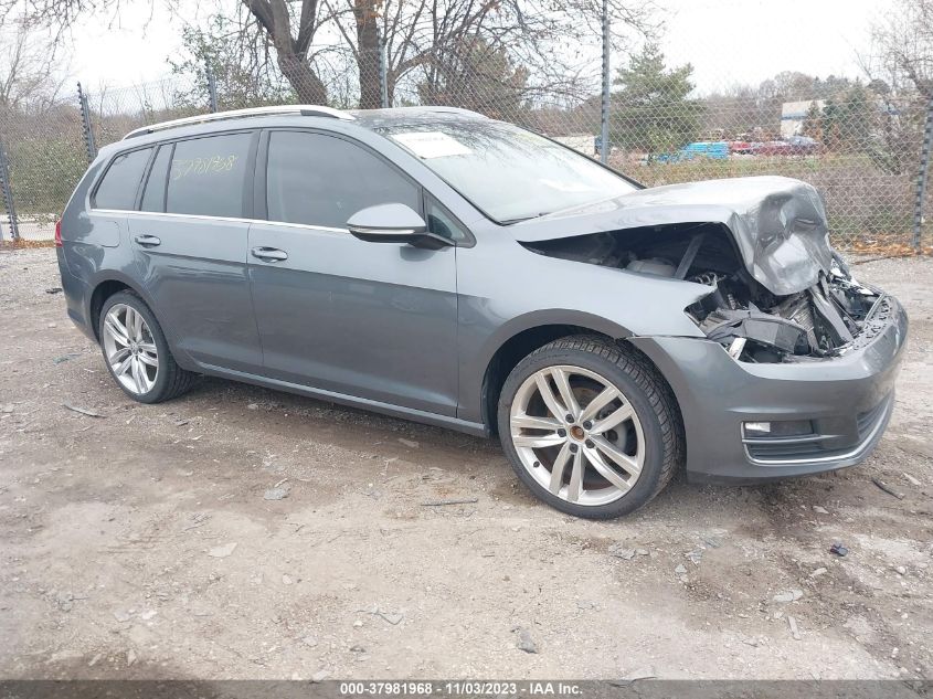 2015 VOLKSWAGEN GOLF SPORTWAGEN TDI SEL 4-DOOR - 3VWCA7AU9FM504084