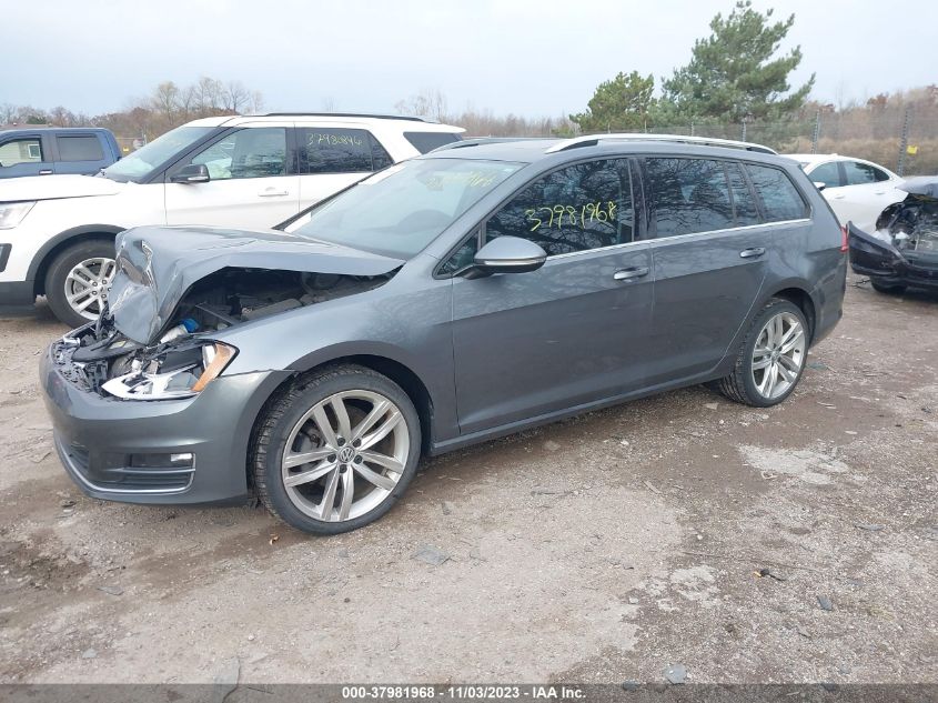 2015 VOLKSWAGEN GOLF SPORTWAGEN TDI SEL 4-DOOR - 3VWCA7AU9FM504084
