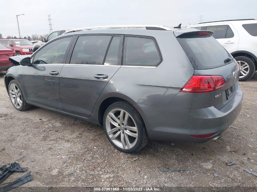 2015 VOLKSWAGEN GOLF SPORTWAGEN TDI SEL 4-DOOR - 3VWCA7AU9FM504084