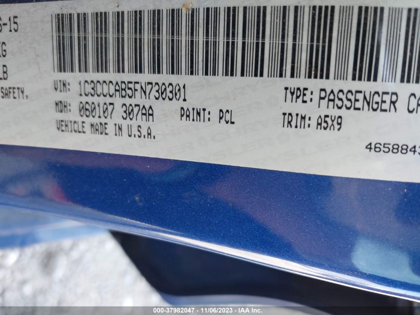 2015 CHRYSLER 200 LIMITED - 1C3CCCAB5FN730301