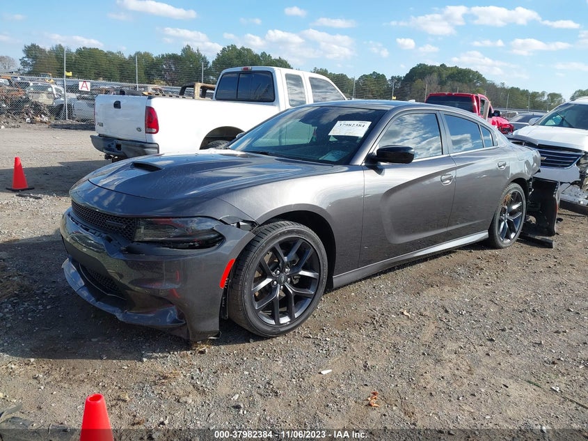 VIN 2C3CDXHG3NH122998 2022 DODGE CHARGER GT RWD