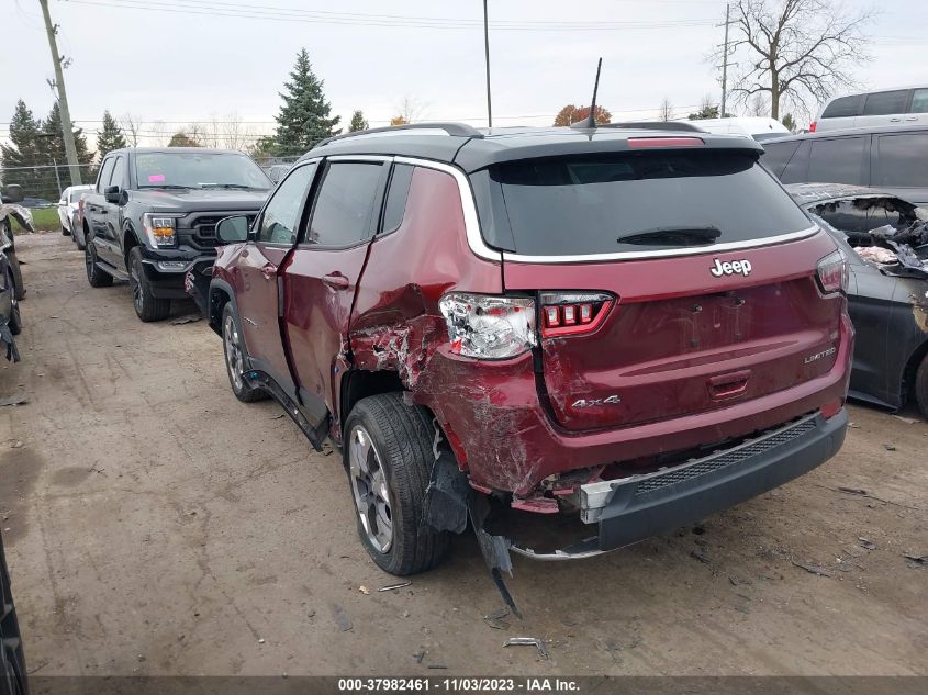 VIN 3C4NJDCB5LT233502 2020 JEEP COMPASS LIMITED 4X4