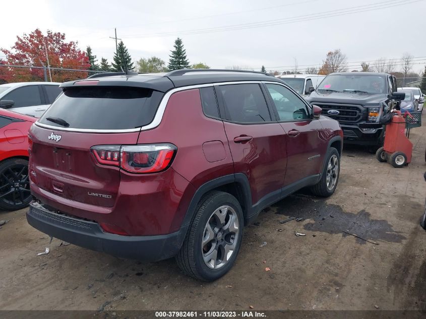 VIN 3C4NJDCB5LT233502 2020 JEEP COMPASS LIMITED 4X4