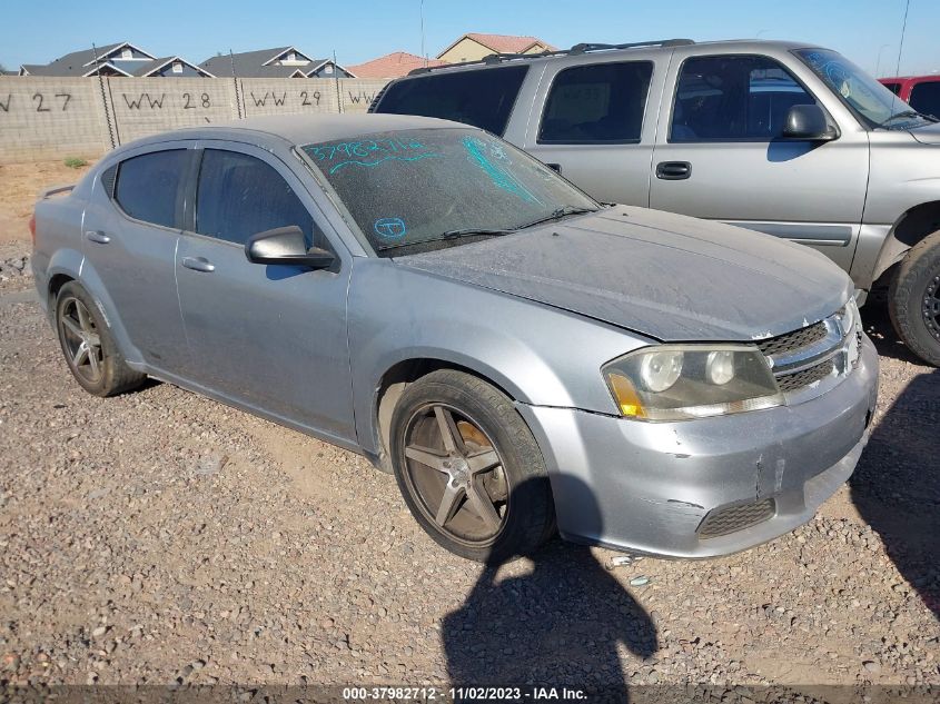 2013 DODGE AVENGER SE V6 - 1C3CDZAG7DN519593
