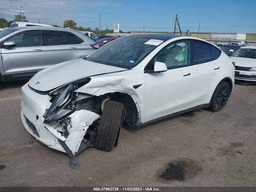 VIN 7SAYGDEE3NF438405 2022 TESLA MODEL Y