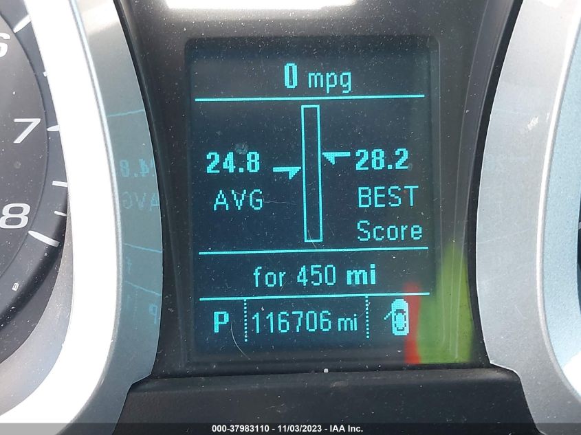 2013 CHEVROLET EQUINOX LTZ - 2GNFLGEK2D6324737