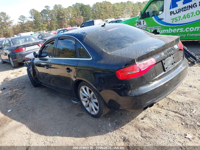 2013 AUDI A4 PREMIUM PLUS - WAUFFAFL5DA171341