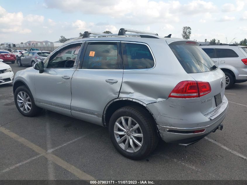 2017 VOLKSWAGEN TOUAREG SPORT W/TECHNOLOGY - WVGEF7BP4HD001787