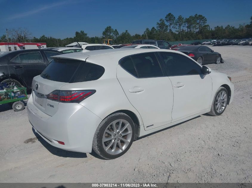 2013 LEXUS CT 200H HYBRID - JTHKD5BH4D2130157