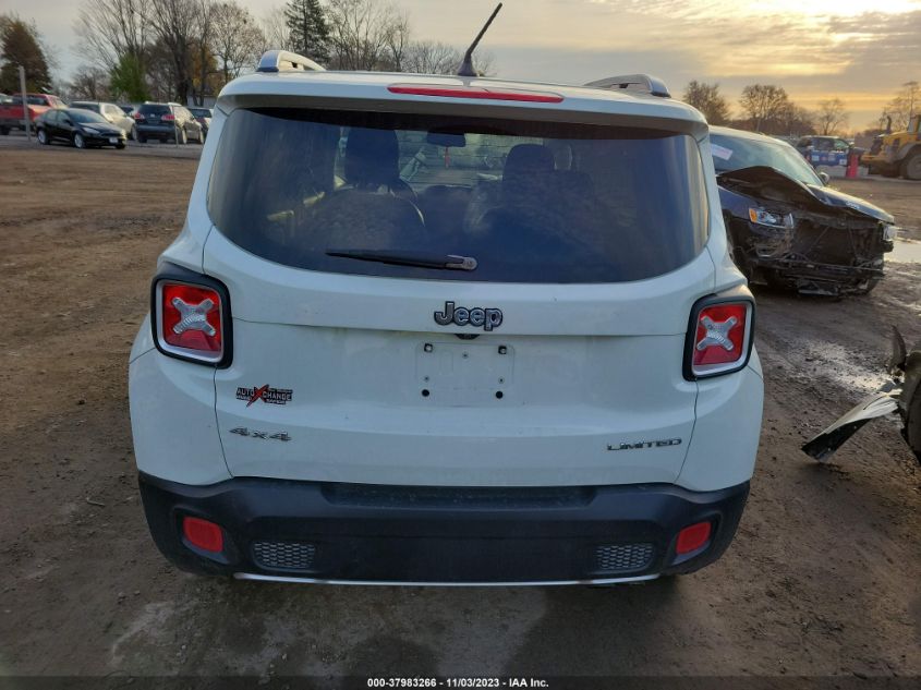 2016 JEEP RENEGADE LIMITED - ZACCJBDT0GPD13662