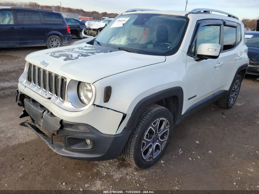 2016 JEEP RENEGADE LIMITED - ZACCJBDT0GPD13662