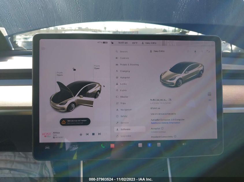 2017 TESLA MODEL 3 - 5YJ3E1EA3HF000870