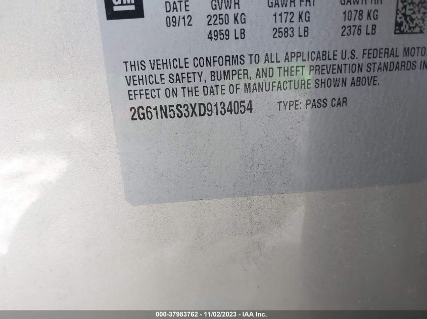 2013 CADILLAC XTS - 2G61N5S3XD9134054