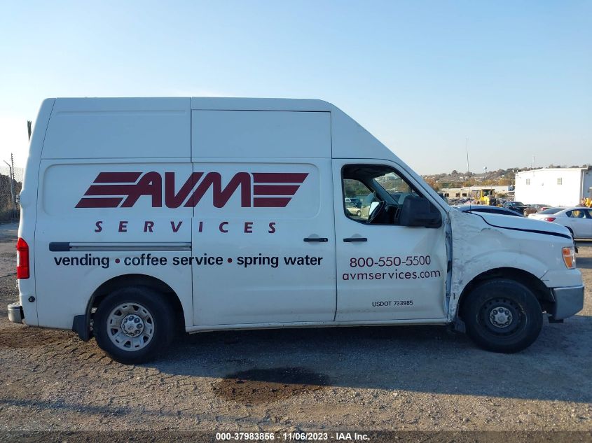 2013 NISSAN NV CARGO NV2500 HD SV V6 1N6BF0LY6DN107679