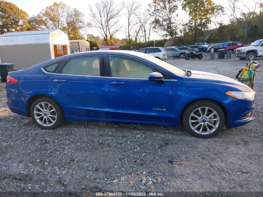VIN 3FA6P0LU1JR128470 2018 FORD FUSION HYBRID SE
