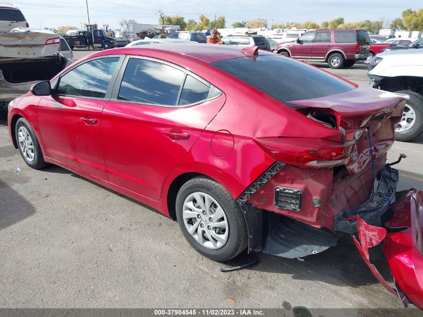 2017 HYUNDAI ELANTRA SE - KMHD74LF9HU421803